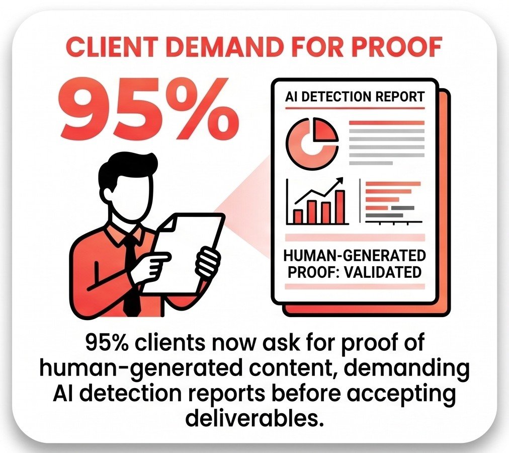 95% client demand proof of human generated content