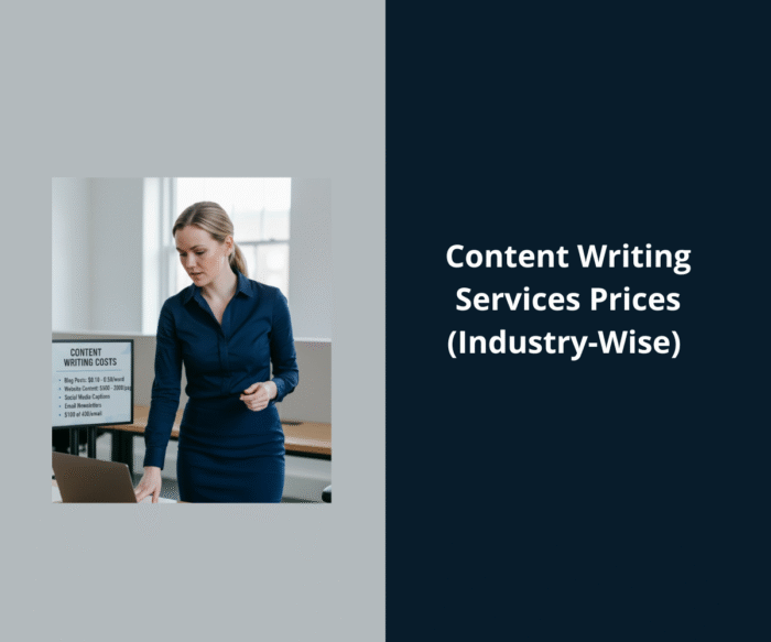 content writing services price blog banner image