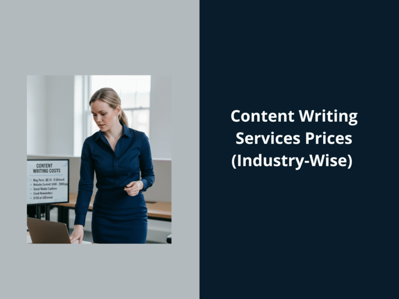 Content Writing Services Prices in 2025: (Industry-Wise)