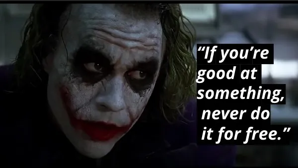 Quote from movie Dark Knight by Heather