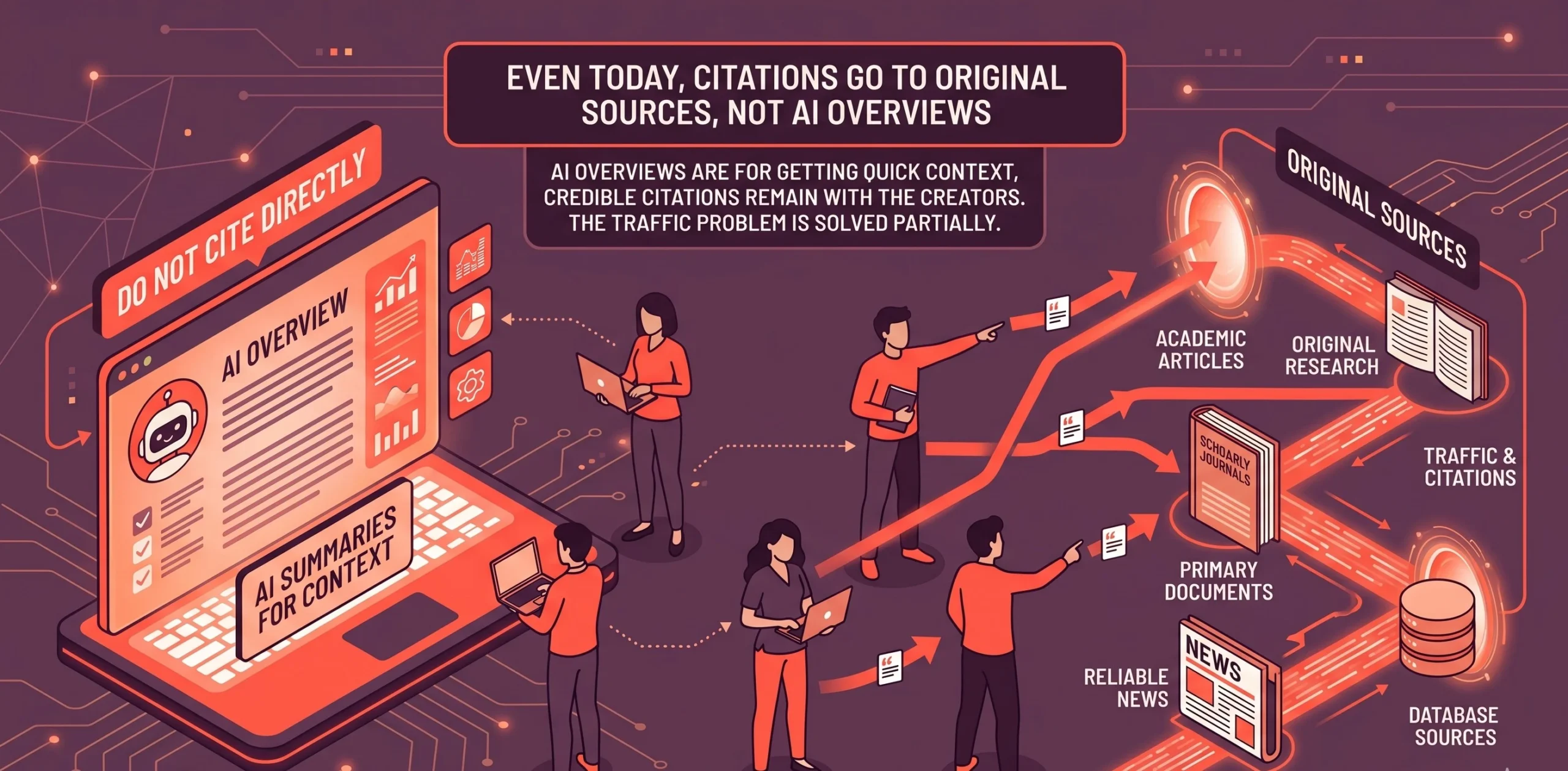No one cites AI overviews, They go to original sources